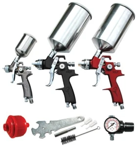 9 Pc. HVLP Spray Gun Set - Picture 1 of 3