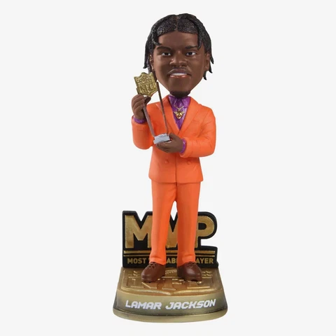 Lamar Jackson Baltimore Ravens 2019 MVP Bobblehead Cover