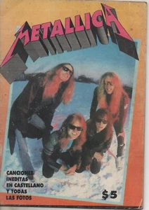 METALLICA ULTRA RARE MAGAZINE SONGBOOK ARGENTINA  1992 - Imagen 1 de 4