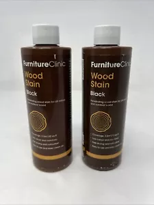 Furniture Clinic Wood Stain Fast Drying Indoor & Outdoor Black 8.5 Oz (Lot of 2) - Picture 1 of 9