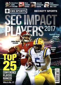 CBS & BECKETT SPORTS SEC IMPACT PLAYERS 2017, TOP 25 CONFERENCE PLAYERS RANKED!. - Foto 1 di 1