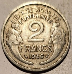 Moneta 2 Franchi Francia 1946 N4 - Foto 1 di 2