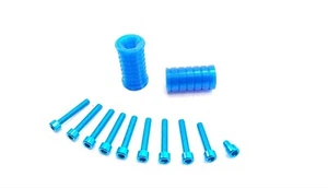 Simson S51 S70 SR50 Motordeckel Schrauben Kickstarter Schalthebel Gummis Blau - Bild 1 von 5
