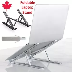 Adjustable Metal Portable Laptop Stand Holder Mount For Macbook iPad Laptop - Picture 1 of 13