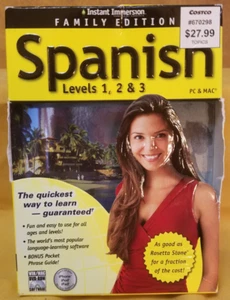 Instant Immersion Family Edition SPANISH Levels 1,2 & 3 PC & MAC NEW - Picture 1 of 3