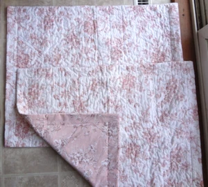 Laura Ashley Cotton Quilted Pillow Shams (Standard) Free Shipping - Picture 1 of 21
