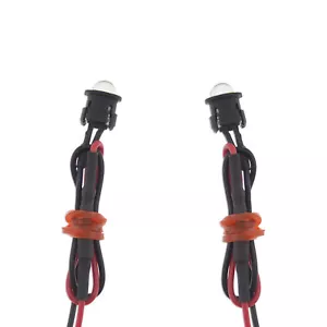 resistor Amber Motorcycle Turn Signal 2x 5mm LED Diode Mounting Shroud Display - Foto 1 di 4