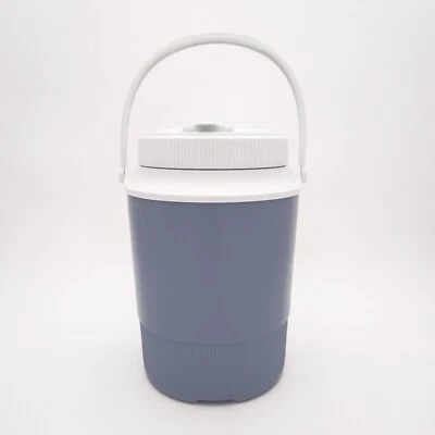 JARRA ENFRIADOR DE AGUA DE COLECCIÓN Rubbermaid gott 1/2 galón #1502 con CAÑO Y MANGO AZUL Foto 1 de 4