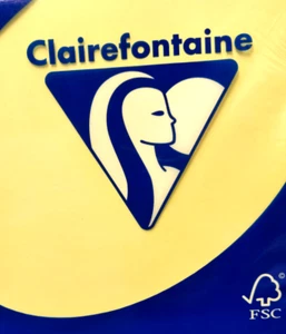 100 Blatt CLAIREFONTAINE Laser Inkjet Copy 1977 Gelb / canary 80g Papier DIN A4 - Bild 1 von 2