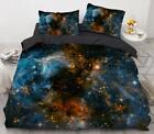 3D Sterne Milchstraße ZHUC350 Bett Kissenbezüge Decke Bettdecke Abdeckung Set