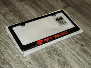 S197 RED Shelby GT500 Mustang Premium 100% Carbon Fiber License Plate Frame - Picture 1 of 10