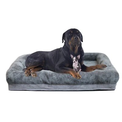 Cama ortopédica para perros M/L/XL cama de anidación cubierta extraíble cálida cama para mascotas Foto 1 de 4