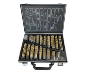 Rolson 170 Piece Drill Bit Set in Metal Case - HSS Titanium Coating Twist Drill - Picture 1 of 2