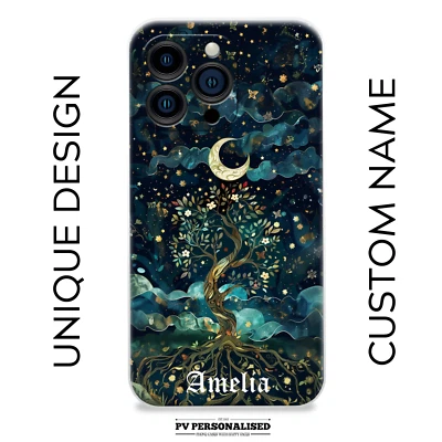Fantasy Personalised Phone Case Custom Name Silicone Cover For iPhone&Samsung - Image 1 of 4
