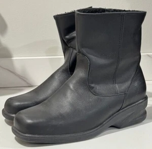 Nuevo CALENTADORES DE DEDOS KATIE para mujer botas de cuero con cremallera lateral HECHO EN CANADÁ - Imagen 1 de 5