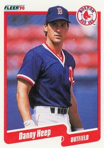 1990 Fleer Baseball Card #278 - Danny Heep - Boston Red Sox