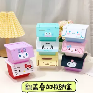 Character Kuromi Stacking Mini Storage Box Makeup Case New Japan Desktop - Picture 1 of 8