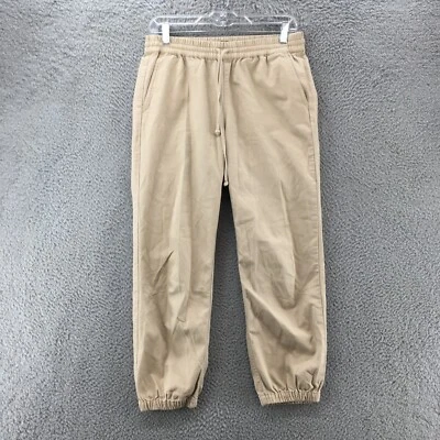 Pantalones de chándal J.Crew para mujer 2 beige tiro medio cintura elástica bolsillo lateral cordón Foto 1 de 4