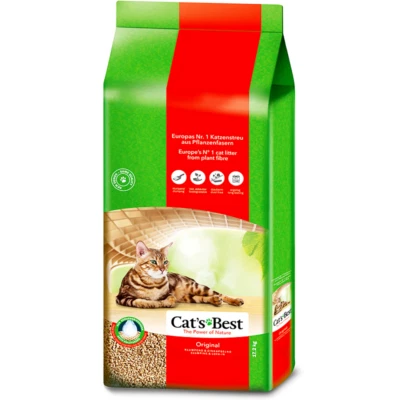 CAT'S BEST ORIGINAL Katzenstreu 17,2kg ex Öko Plus 40L Liter für Katzenklo - Bild 1 von 4