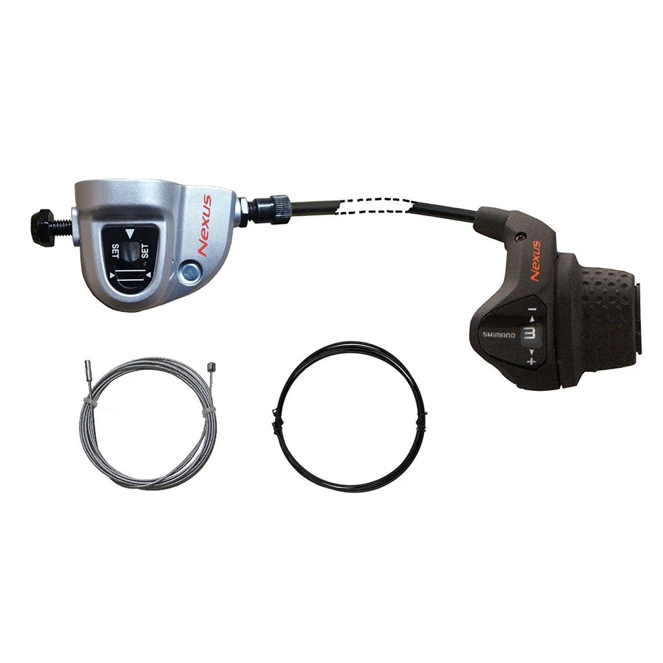 Shimano 3 Gang Nexus Schalthebel Drehgriff Innenzug Außenzug Clickbox 1850mm - Bild 1 von 1