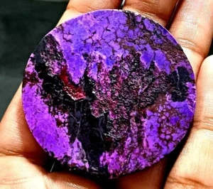 Natural Untreated Rare Arizona Purple Turquoise 89-90Ct Round Cut Gemstone Lot - Picture 1 of 6