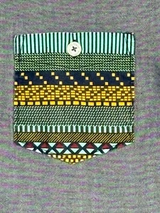 Modern Amusement Denim Gray Large Men's Cotton Shirt L Colorful Pocket - Picture 1 of 13