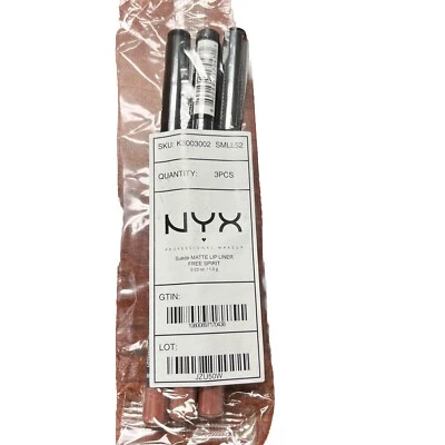 NYX Suede Matte Lip Liner - SMLL52 Free Spirit. 3 Pencils - Image 1 of 3
