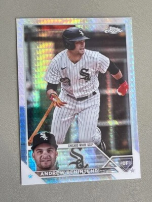 Andrew Benintendi 2023 Topps Chrome Update PRISM REFRACTOR Chicago White Sox - Image 1 of 2