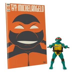 Action Figure con Fumetto TMNT BST Ninja Turtles Tartarughe Ninja Michelangelo - Imagen 1 de 7
