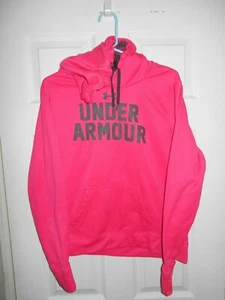 Under Armour Girls Large Pink Pullover Hoodie - Picture 1 of 1