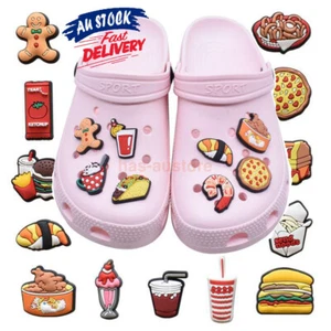 Up to 50X Random AU Mixed PVC Shoes Charm Cartoon Food For Croc Kids Gifts - Picture 1 of 8