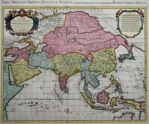 Asia Divided - Delisle / Covens & Mortier 1730 - Original Map - Picture 1 of 3