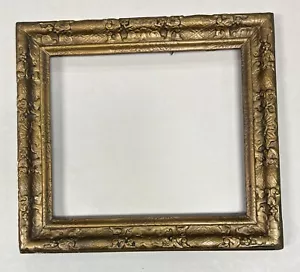 Cornice portafoto decorata vintage 18" x 19" oro antico dorato bellissima patena - Foto 1 di 19