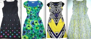 GAP Animal Floral CALVIN KLEIN Dot EMBROID LINEN Sleeveless SHEATH DRESS 6 8 10 - Picture 1 of 87