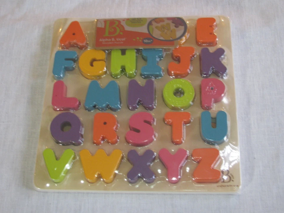Alpha B. Tical Alphabet 27pc Wooden Puzzle