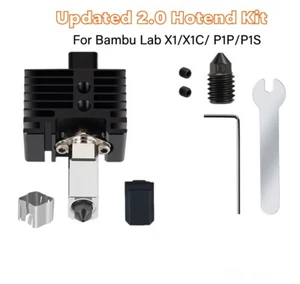 Upgraded 2.0 Hotend Kit For Bambu Lab X1/X1C/P1P/S Thermistor Ceramic Heater 3D - Picture 1 of 22