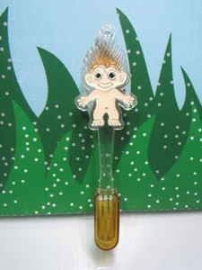 Cepillo de dientes GLITTER HAIR TROLL CON CUBIERTA - 5" World Trend, INC. Cepillo de dientes - NUEVO - Imagen 1 de 9