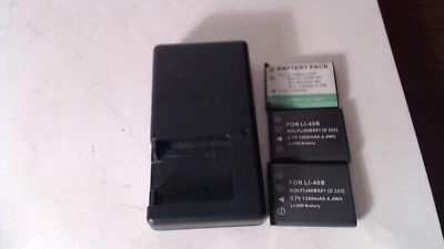 3 Baterías y Cargador para Fujifilm FinePix J20 BC-45A Cargador NP-45 Batería Foto 1 de 3