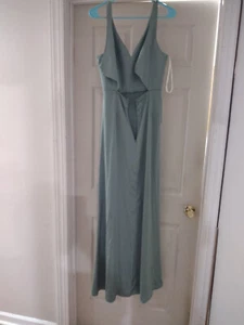 Azazie Jess Stretch Matcha Sheath  Dress Christmas New Years party Dress - Picture 1 of 5