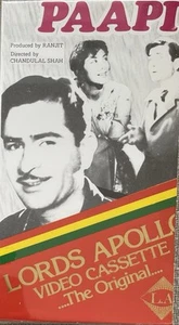PAAPI / PAPI 1953 B W VHS Vintage Classical Hindi Film Raj Kapoor , Nargis. - Picture 1 of 10