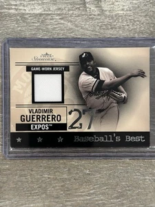 2004 Fleer Showcase Baseball Best VLADIMIR GUERRERO Game Worn Jersey Relic - Picture 1 of 3