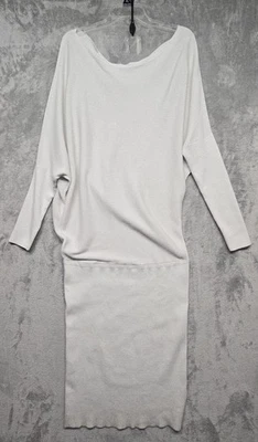 Vestido Banana Republic para mujer talla grande tejido metálico manga dolman sudor brillante Foto 1 de 4