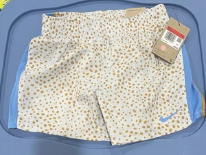 NWT Nike Shorts Girls Sz Large White Dot Training Running Inner Panty Retail $28 - Picture 1 of 7