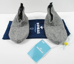 -Nuevo BOMBAS Unisex Agarre Zapatilla Casa Zapatos Talla M Plateado/Gris - Imagen 1 de 4