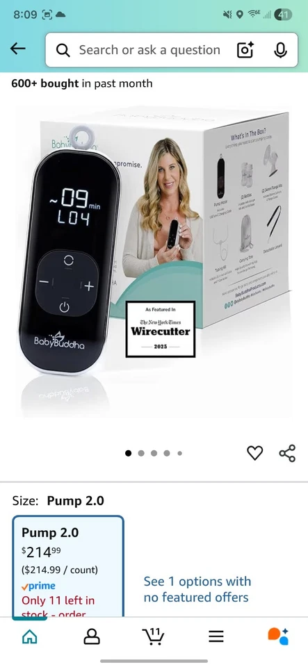 Modo de Estimulación Suave, Portátil, Extractor de Leche Manos Libres Hospital Grado 3 Modos Foto 1 de 4