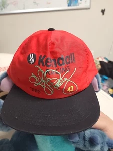 Vintage NASCAR Hat Kendall Racing #42 Kyle Petty 1995 Snapback Cap - Picture 1 of 7