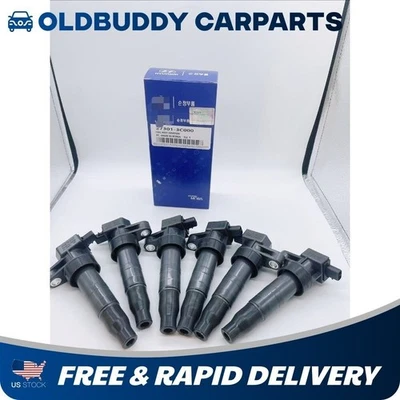 6 piezas para 06-15 Hyundai Kia 3.3L 3.5L 3.8L 27301-3C000 OEM bobina de encendido original Foto 1 de 4