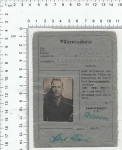 Alter Führerschein Lappen Landratsamt Coburg 1949 - Picture 1 of 2