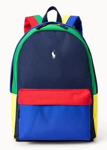 Polo Ralph Lauren Colorblock Multi-Color Backpack Bag 9AR151-E69 New - Picture 1 of 14
