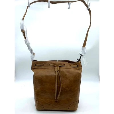 Bolsos de mano de cuero Frye Melissa bolso hobo con cordón marrón beige color cartera (nuevo con etiquetas) Foto 1 de 4